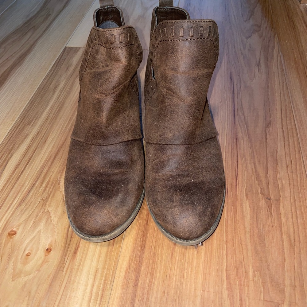 Brown booties